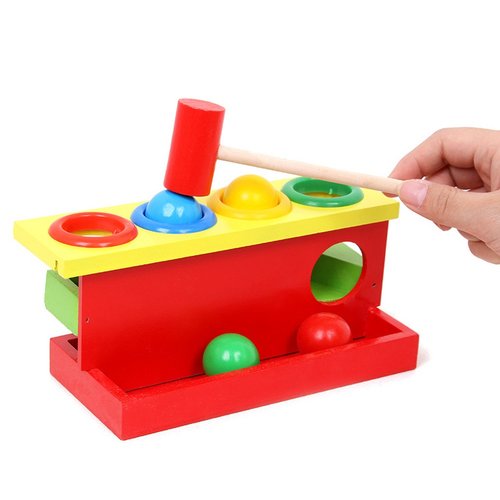Two Layers Wooden Hammer Ball rolling slop - مطرقة منحدر 2 دور