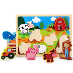 Load image into Gallery viewer, Matching Puzzle - Farm Shape with Tractor - (بازل مطابقة أشكال (مزرعة مع جرار
