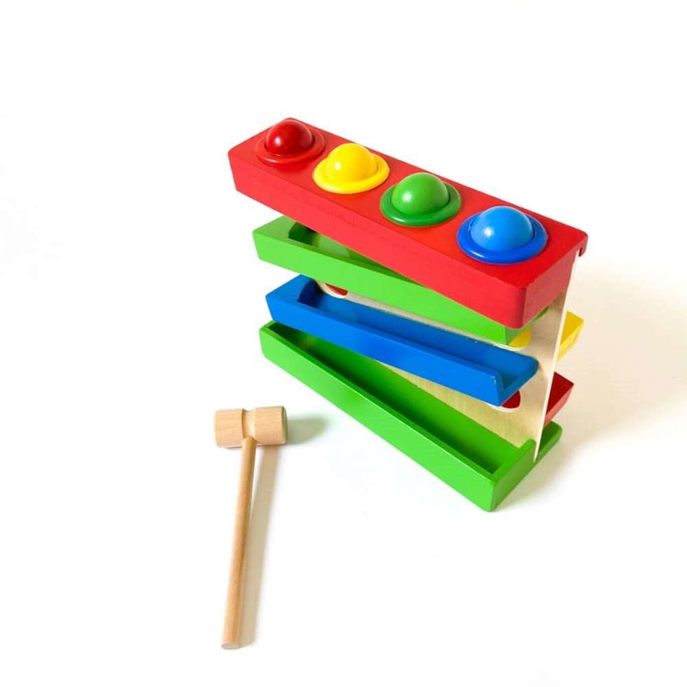 Four Layers Wooden Hammer Ball rolling slop - مطرقة منحدر 4 دور