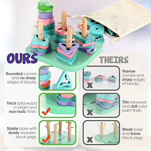 Geometry Matching 4 Column Building with Alligator stacking Column