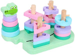 Load image into Gallery viewer, Geometry Matching 4 Column Building with Alligator stacking Column
