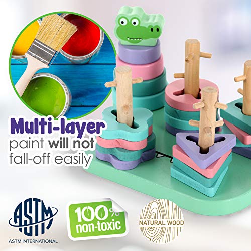 Geometry Matching 4 Column Building with Alligator stacking Column