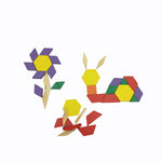 Load image into Gallery viewer, 125 Pcs Wooden Pattern Mosaic Blocks Set - Geometric Shape Puzzles - Made of Wood
