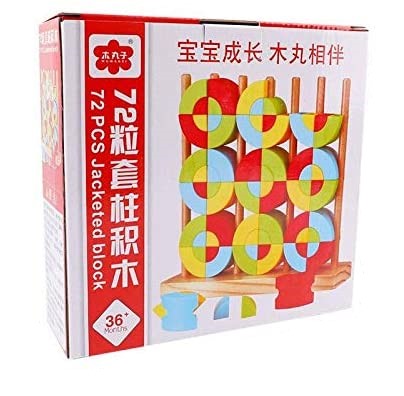 Perfect Shape Sorter Puzzle - Wooden Shape slide blocks - Early Educational Toys For Children - 72 Pieces