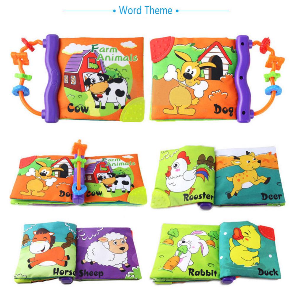 Cloth book Farm Animals - كتاب قماش حيوانات مزرعة مع عضاضة و اشكال