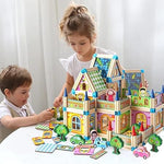 Load image into Gallery viewer, Master Of Architecture 128 Pieces Wooden Blocks - شرائح بناء خشبية 128 قطعة
