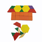 Load image into Gallery viewer, 125 Pcs Wooden Pattern Mosaic Blocks Set - Geometric Shape Puzzles - Made of Wood

