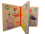 Load image into Gallery viewer, كتاب بازل حروف عربي 2 كتاب  Wooden Arabic Alphabet Puzzle Book for Children - Multi Color
