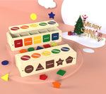 Load image into Gallery viewer, Wooden Shape &amp; Color Sorting box - صندوق تصنيف الألوان و الأشكال الخشبي
