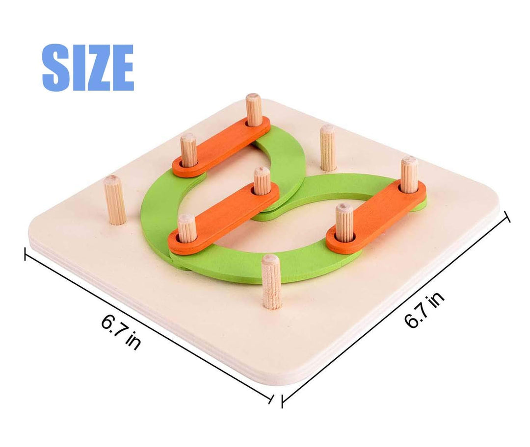Wooden Letter Number Construction Puzzle -  شرائح تكوين الحروف الخشبية