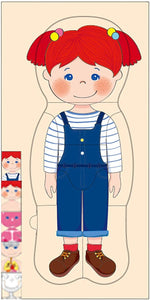 Load image into Gallery viewer, Human body wooden matching puzzle - girl بازل مطابقة جسم الانسان - بنت
