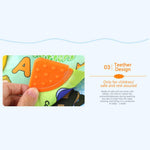 Load image into Gallery viewer, Cloth book Farm Animals - كتاب قماش حيوانات مزرعة مع عضاضة و اشكال
