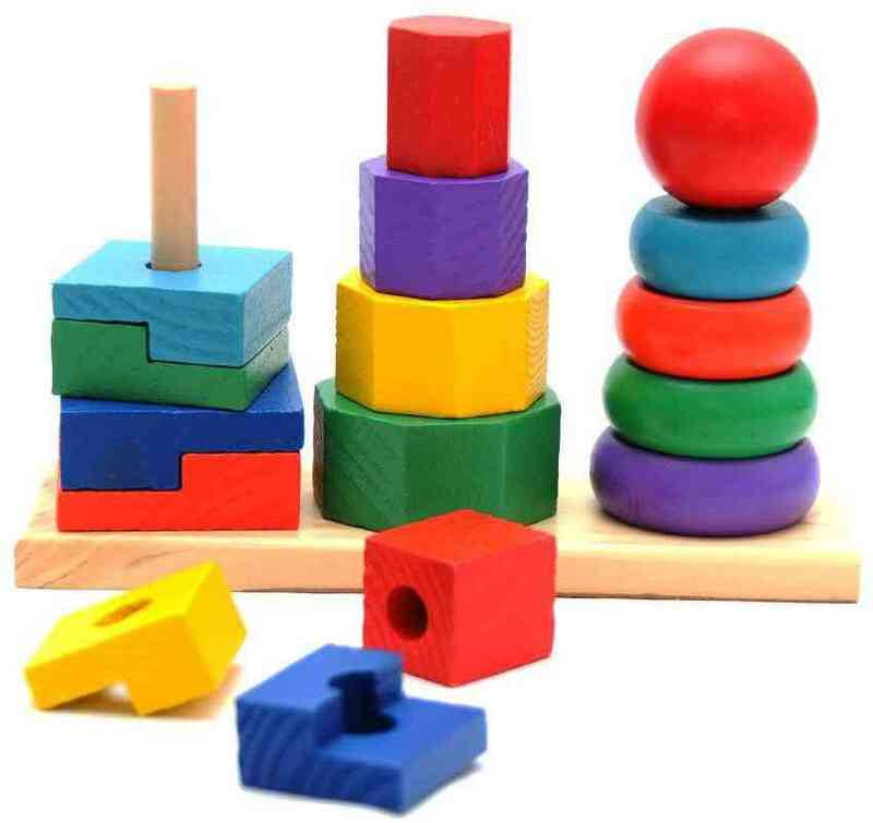 Colorful Tower stacking Shape - الأبراج الملونة