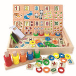Load image into Gallery viewer, Donuts Numbers box - Abacus - Black Board - صندوق الدونتس + عداد
