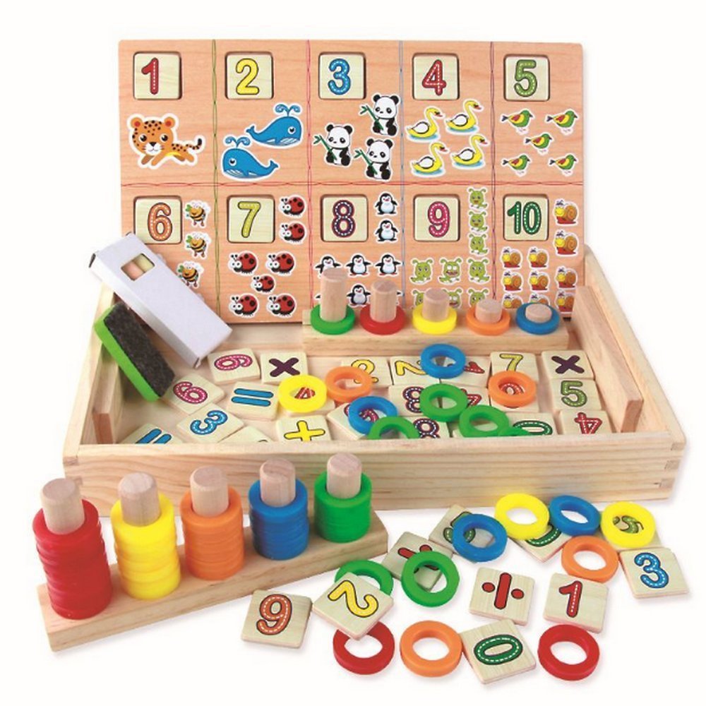 Donuts Numbers box - Abacus - Black Board - صندوق الدونتس + عداد