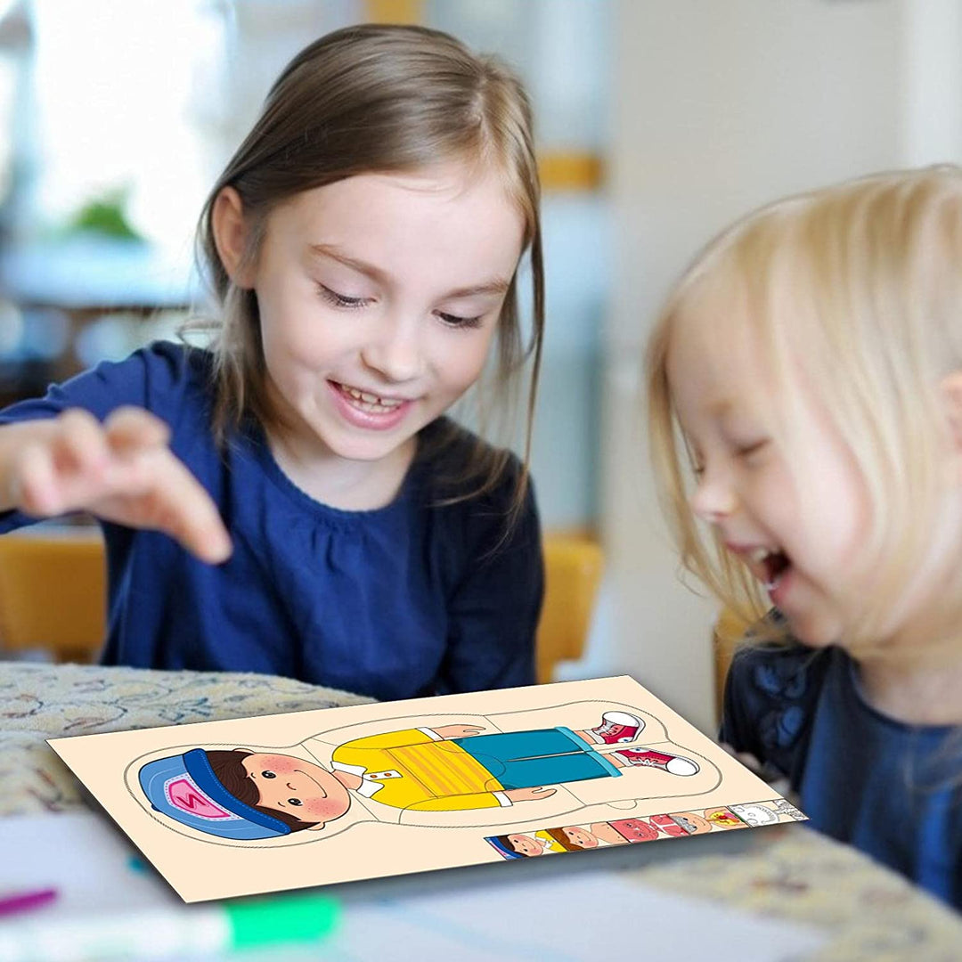 Human body wooden matching puzzle - boy