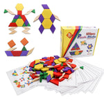 Load image into Gallery viewer, 125 Pcs Wooden Pattern Mosaic Blocks Set - Geometric Shape Puzzles - Made of Wood
