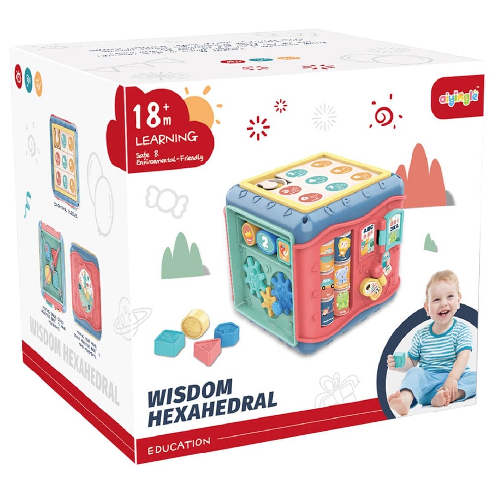 6*1 Wisdom Hexahedral Six-Sided Box - مكعب مجمع الألعاب 6*1 اليدوي