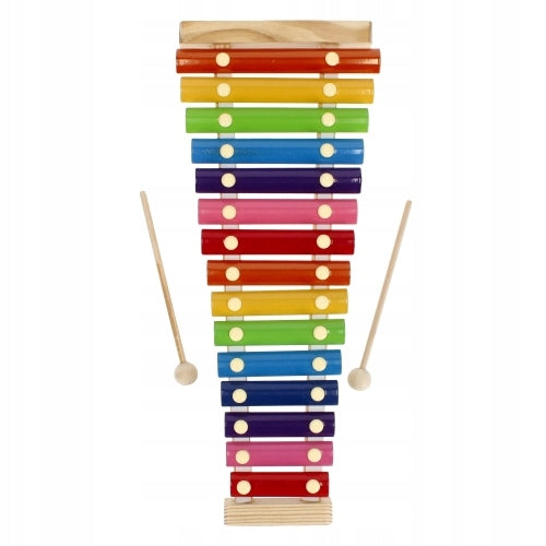 Wooden colored Xylophone 15 Tone - اكسيليفون خشبي ملون 15 نغمة