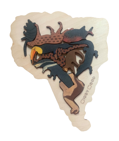 South America Animal Puzzle - بازل قارة امريكا الجنوبية حيوانات
