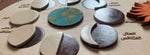 Load image into Gallery viewer, Moon phases puzzle (Arabic) -natural wood - بازل اطوار القمر عربي خشب طبيعي
