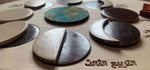 Load image into Gallery viewer, Moon phases puzzle (Arabic) -natural wood - بازل اطوار القمر عربي خشب طبيعي
