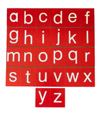 Load image into Gallery viewer, Sandpaper English letters (Lower case) - الحروف الإنجليزية المصنفرة (الحروف الصغيرة)
