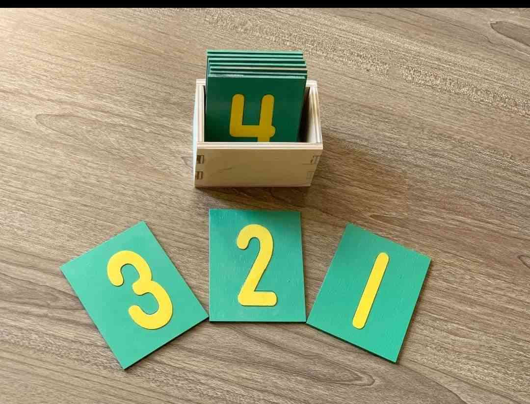 Sandpaper English numbers - الأرقام الإنجليزية المصنفرة