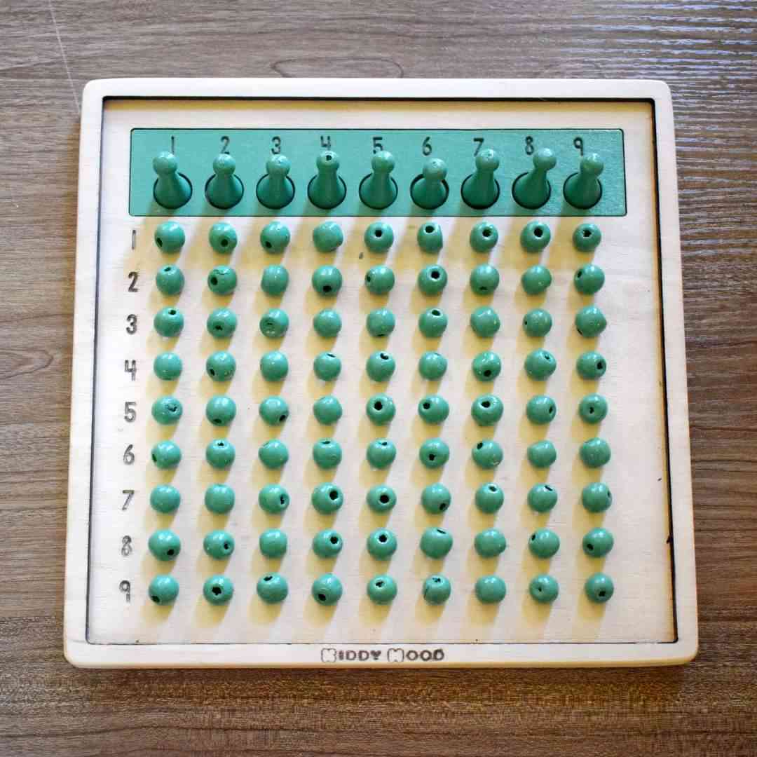 Wooden Division Bead Board  -   لوحة قسمة خرز خشب انجليزي