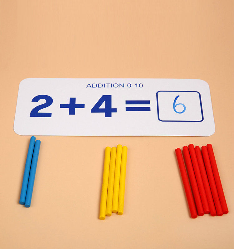 Mathematics Enlightenment Teaching Aids with sticks - عمليات حسابية مع عصيان