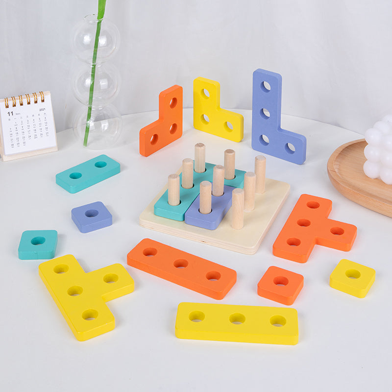 Multifunctional ferrule game 3 in 1 - مطابقة مع كروت