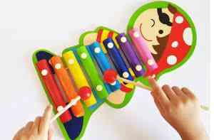 Wooden colored Xylophone 8 Tone - اكسيليفون خشبي ملون 8 نغمة