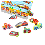 Load image into Gallery viewer, Matching Puzzle - Construction Vehicles Shape - (بازل مطابقة أشكال (سيارات البناء
