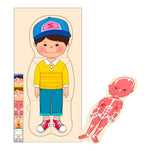 Load image into Gallery viewer, Human body wooden matching puzzle - boy
