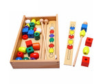 Load image into Gallery viewer, Bead Sequencing Activity Set in Wooden Storage Tray
