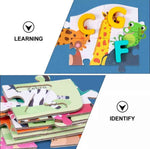 Load image into Gallery viewer, Alphabet Educational Wooden Puzzle - 36 Alphabet jigsaw puzzle
