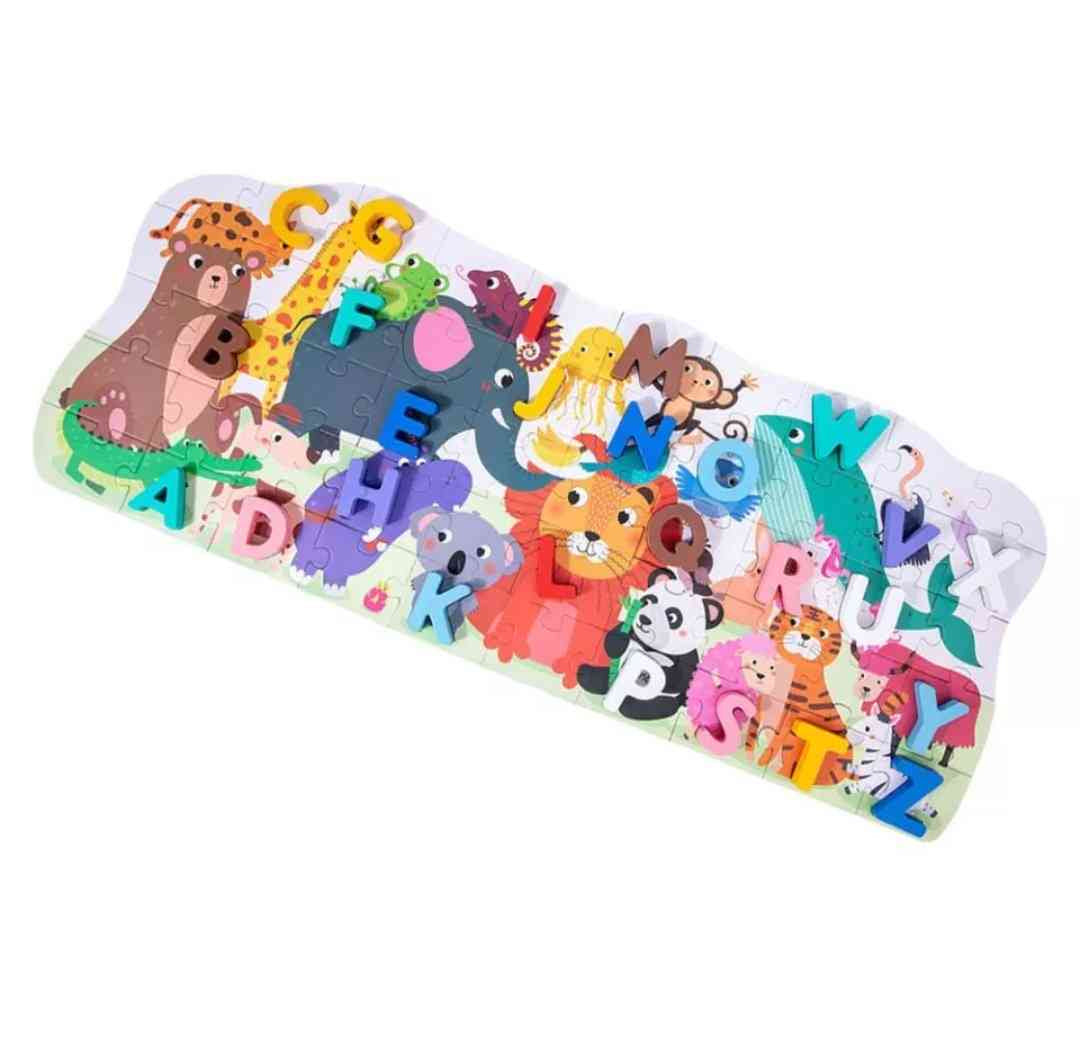 Alphabet Educational Wooden Puzzle - 36 Alphabet jigsaw puzzle