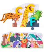 Load image into Gallery viewer, Alphabet Educational Wooden Puzzle - 36 Alphabet jigsaw puzzle
