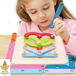 Load image into Gallery viewer, Wooden Letter Number Construction Puzzle -  شرائح تكوين الحروف الخشبية
