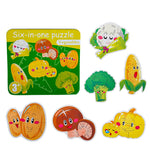 Load image into Gallery viewer, Baby puzzle tin box - vegetables - بازل بيبي علبة معدن - الخضروات
