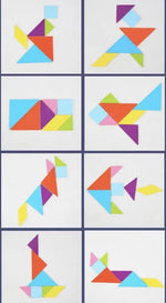 Load image into Gallery viewer, Wooden Abacus With 5 Slots &amp; Tangram - عداد مع كروت و تانجرام
