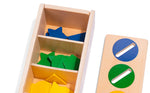 Load image into Gallery viewer, Wooden Shape &amp; Color Sorting box - صندوق تصنيف الألوان و الأشكال الخشبي
