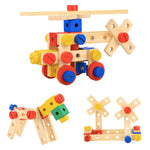 Load image into Gallery viewer, Wooden Mechanics Nuts and Bolts - Construction Set - مجموعة الفك و التركيب متعددة الأشكال
