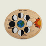 Load and play video in Gallery viewer, Moon phases puzzle (Arabic) -natural wood - بازل اطوار القمر عربي خشب طبيعي

